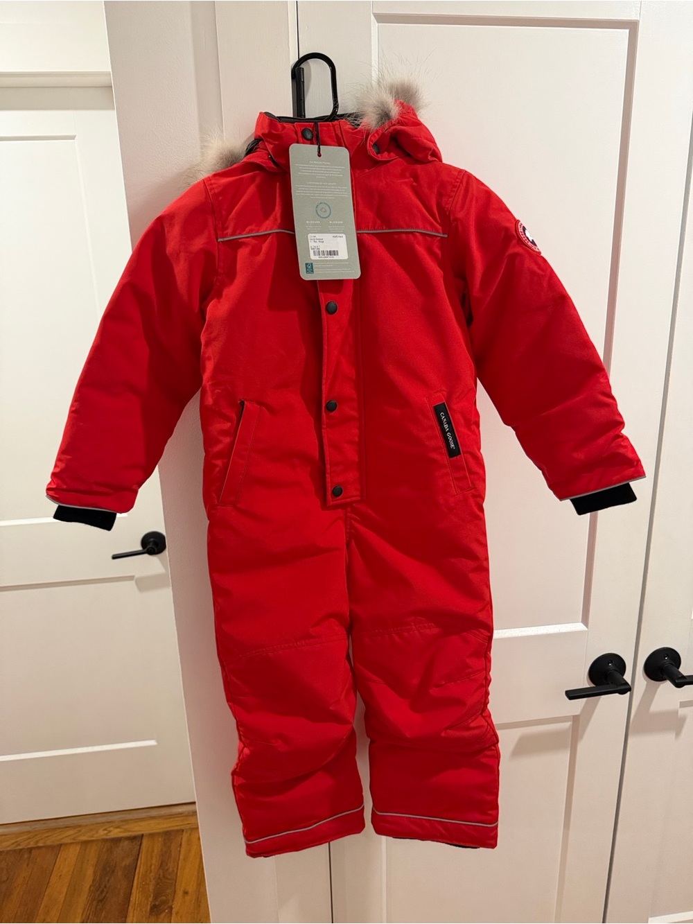 Canada Goose Kids Grizzly Snowsuit 'Red' Sz: 6–7 (2318K)
